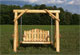 log furniture custom swing