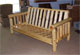 log furniture custom log futon